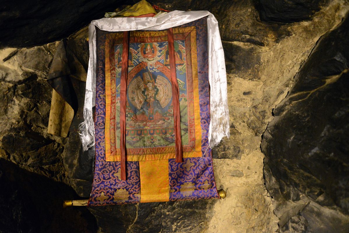 19 Thangka Of 1000 Armed Avalokiteshvara In The Cave At Rong Pu Monastery Between Rongbuk And Mount Everest North Face Base Camp In Tibet
